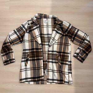 Plaid Pea Coat